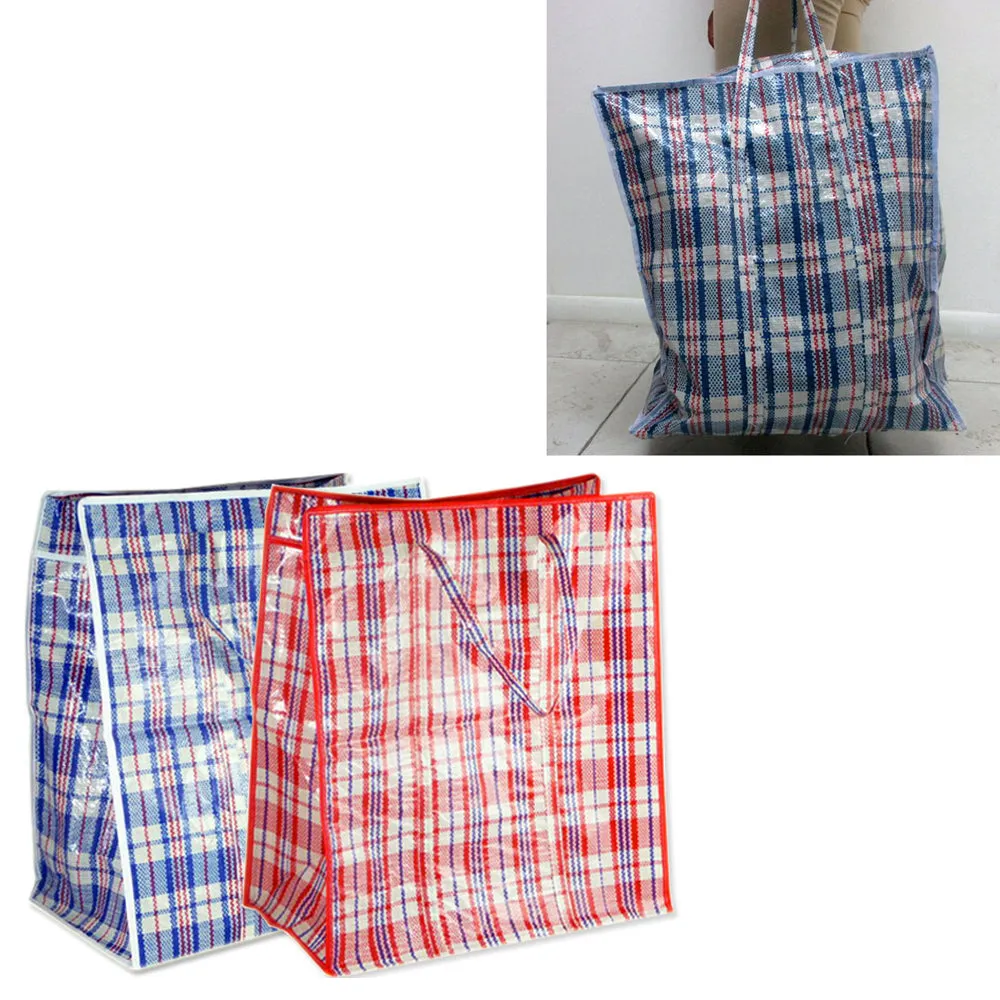 2 Large Tote Storage Bag Shopping Groceries Laundry Organizing 21"x25" Travel