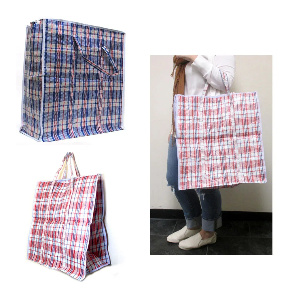 2 Large Tote Storage Bag Shopping Groceries Laundry Organizing 21"x25" Travel