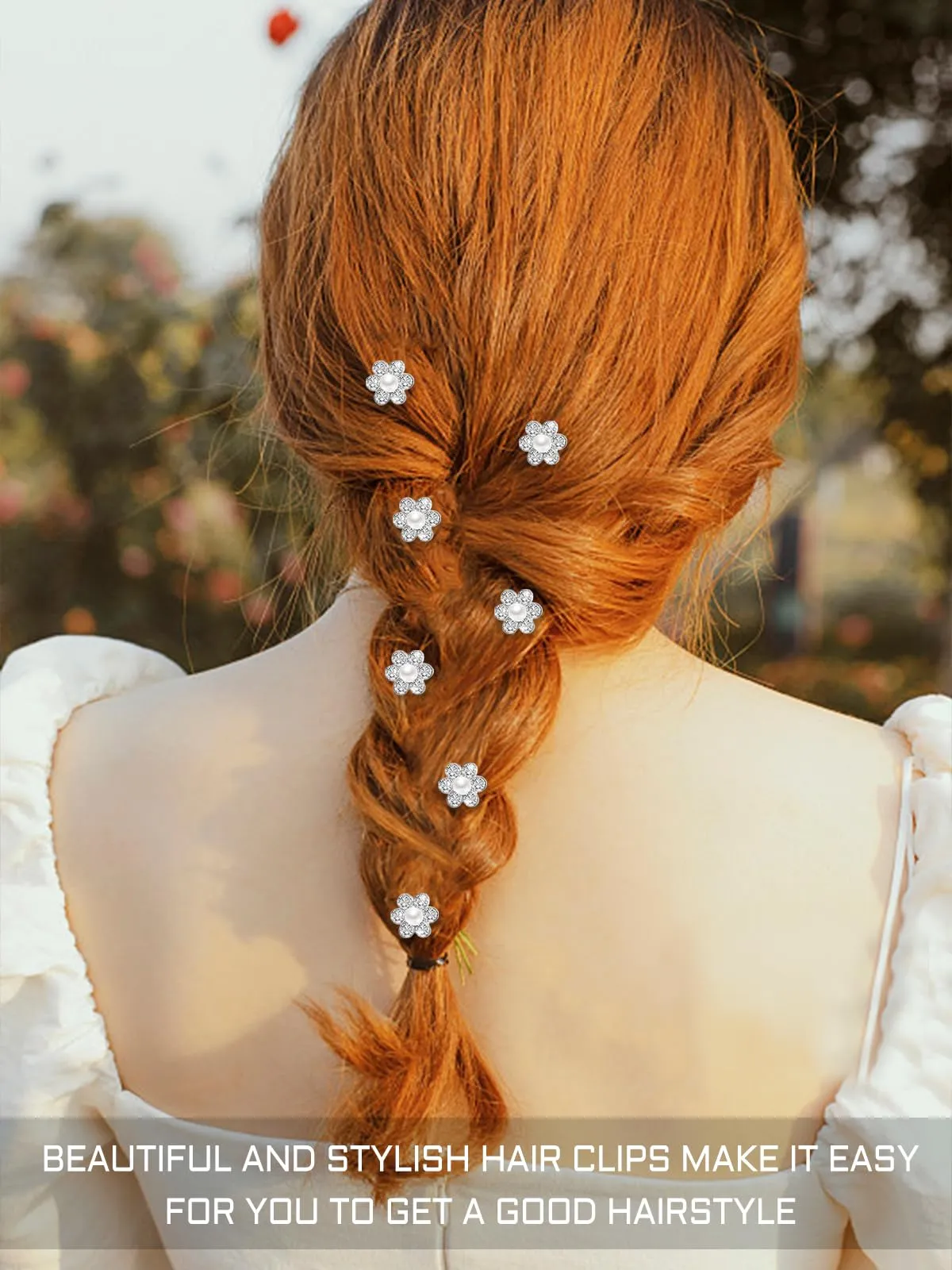 30Pcs Mini Pearl Hair Clips for Girls Hair Pins Rhinestone Hair Claw Clips, CYHYII Non Slip Hairpin Cute Hair Barrettes Small Flower Hair Accessories for Women Thin Hair Wedding Decorations