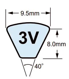 3V1120 V-Belt - 112.0" Length