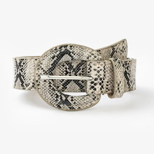 9 Style Punk Women Belts Luxury Brand Slim Leopard Waist Strap All-match Jeans Trousers Casual Belt Ladies Female Waistband