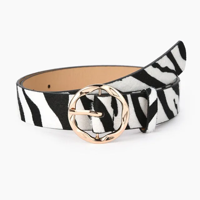 9 Style Punk Women Belts Luxury Brand Slim Leopard Waist Strap All-match Jeans Trousers Casual Belt Ladies Female Waistband
