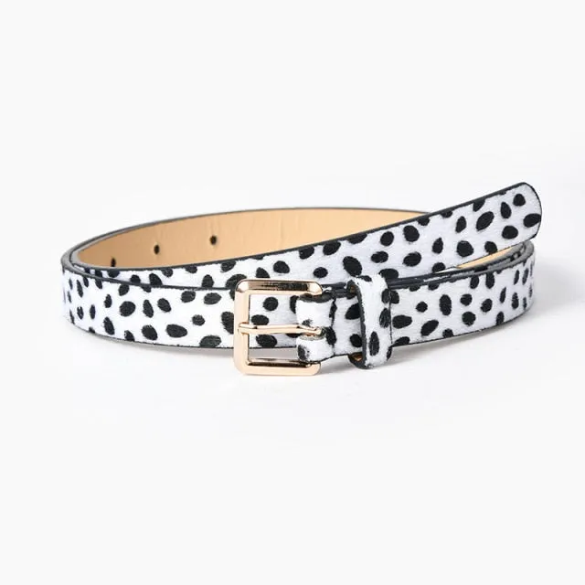 9 Style Punk Women Belts Luxury Brand Slim Leopard Waist Strap All-match Jeans Trousers Casual Belt Ladies Female Waistband