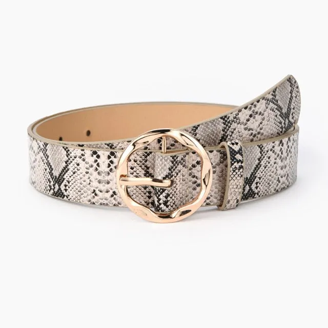9 Style Punk Women Belts Luxury Brand Slim Leopard Waist Strap All-match Jeans Trousers Casual Belt Ladies Female Waistband