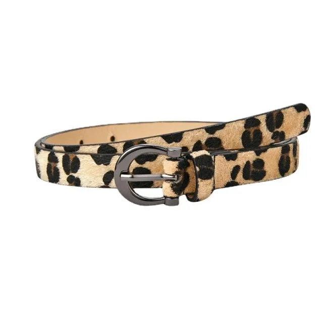 9 Style Punk Women Belts Luxury Brand Slim Leopard Waist Strap All-match Jeans Trousers Casual Belt Ladies Female Waistband