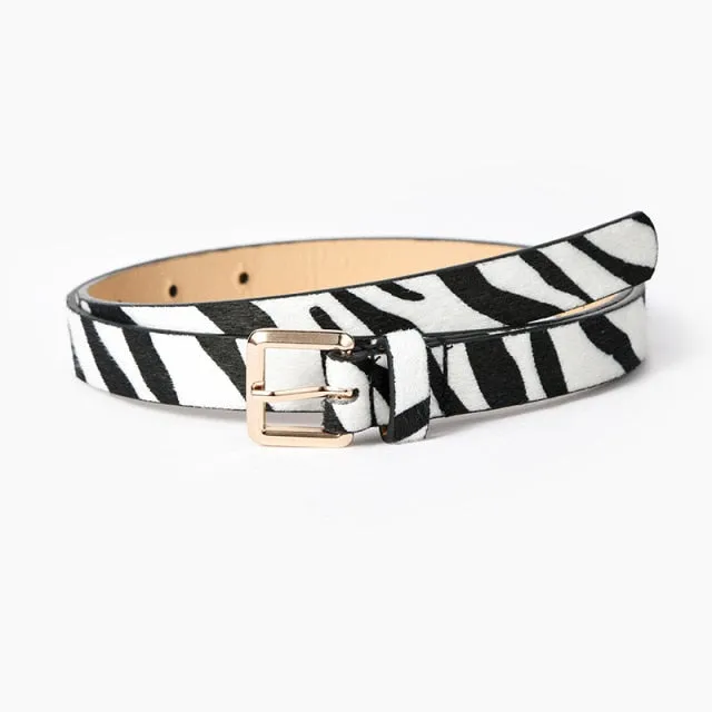 9 Style Punk Women Belts Luxury Brand Slim Leopard Waist Strap All-match Jeans Trousers Casual Belt Ladies Female Waistband