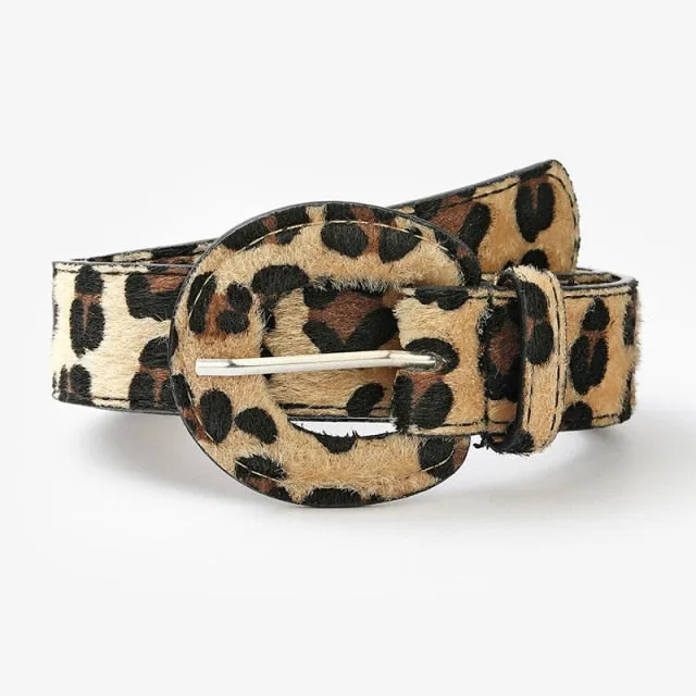 9 Style Punk Women Belts Luxury Brand Slim Leopard Waist Strap All-match Jeans Trousers Casual Belt Ladies Female Waistband