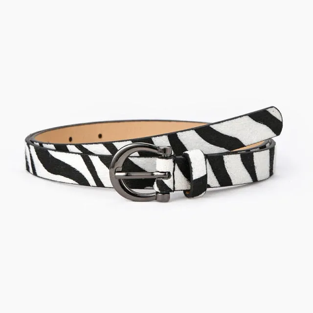 9 Style Punk Women Belts Luxury Brand Slim Leopard Waist Strap All-match Jeans Trousers Casual Belt Ladies Female Waistband