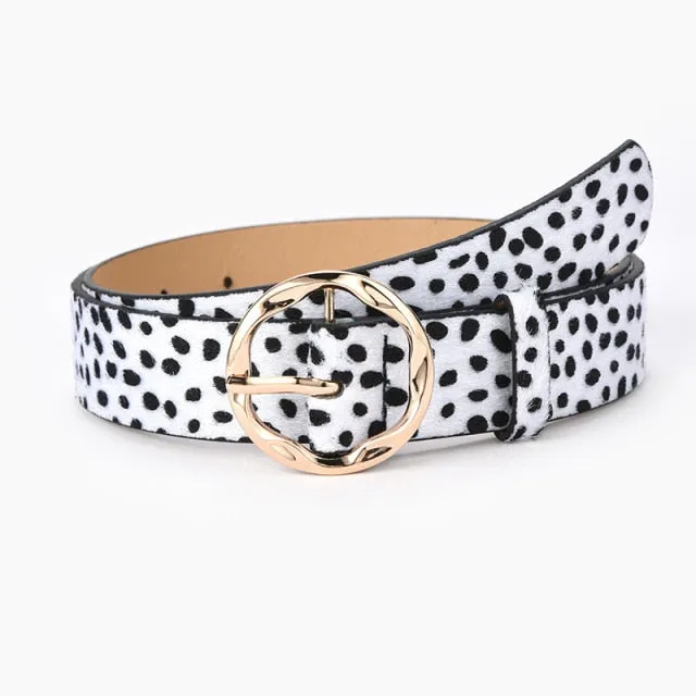 9 Style Punk Women Belts Luxury Brand Slim Leopard Waist Strap All-match Jeans Trousers Casual Belt Ladies Female Waistband