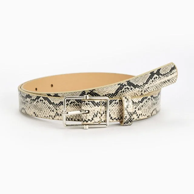 9 Style Punk Women Belts Luxury Brand Slim Leopard Waist Strap All-match Jeans Trousers Casual Belt Ladies Female Waistband