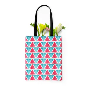 Abstract Triangles D1 Tote Bag Shoulder Purse | Multipurpose