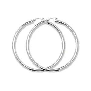 Acotis Silver Hoop Earrings Sterling G5968