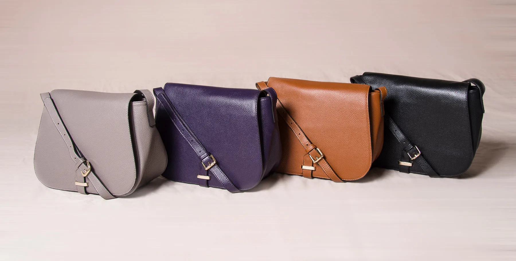 ALBERT PARK - Storm Pebbled Leather Saddle Bag
