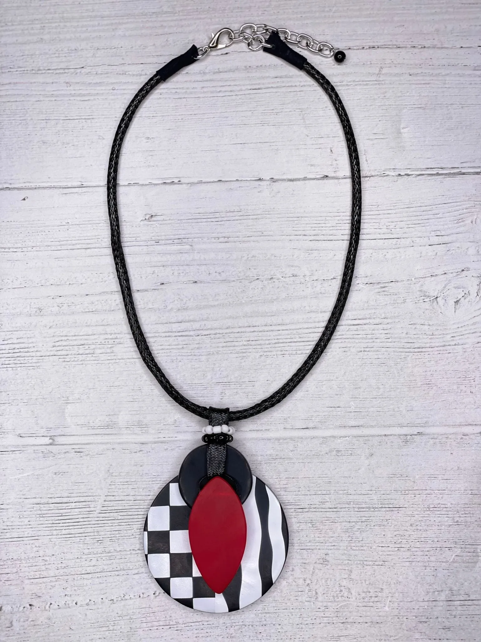 Alisha D Resin Pendant Statement Necklace