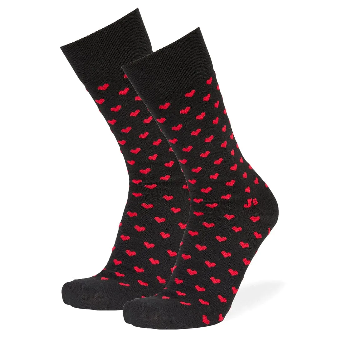 Allover Hearts Crew Socks