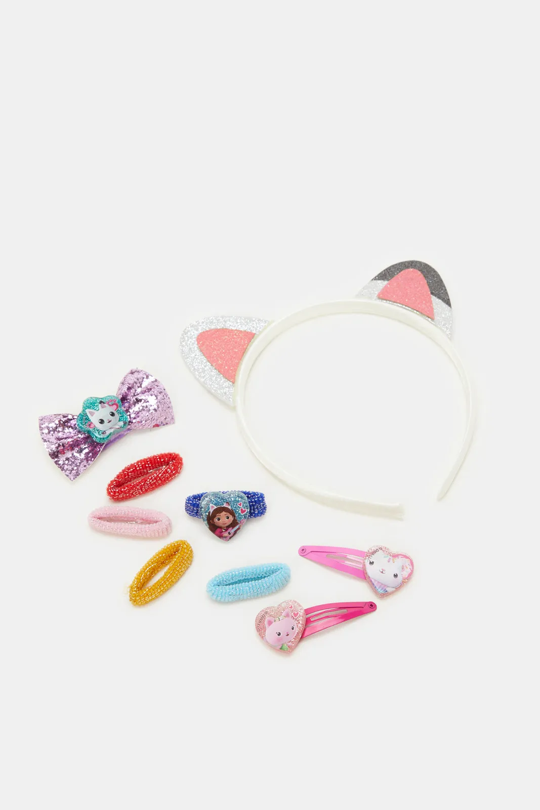 Assorted Gabby’S Dollhouse Hair Accessories Set (9 Piece)