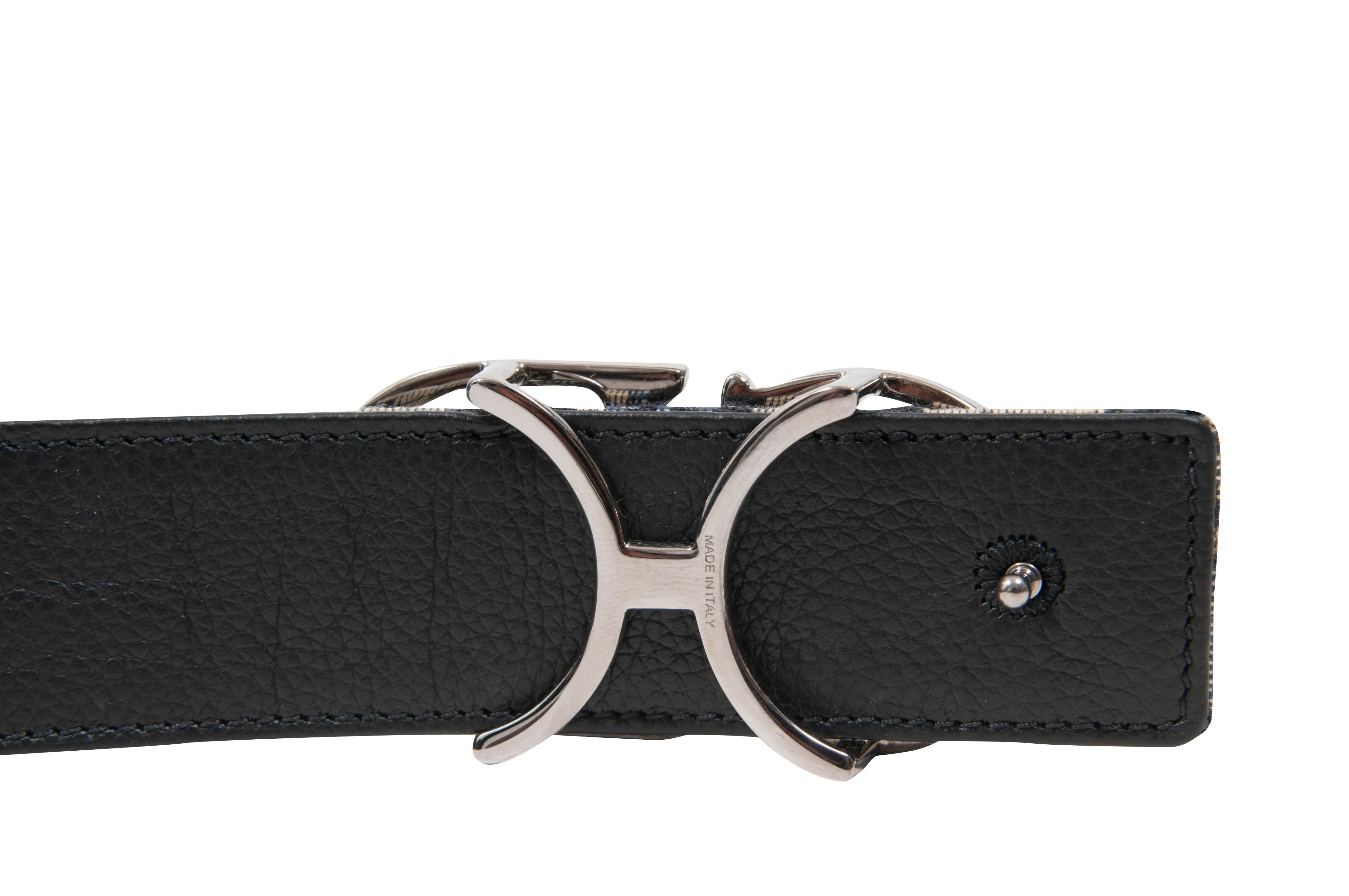 Beige and Black Dior Oblique Jacquard Reversible CD Belt Strap