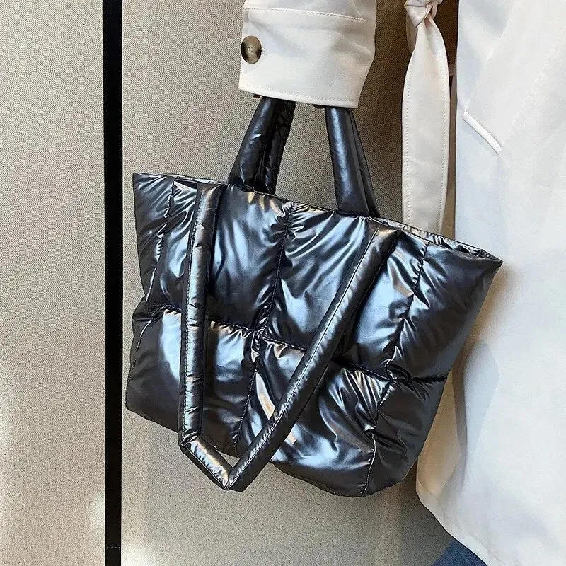 Big Shopping Tote Bags Nylon Padded Zipper