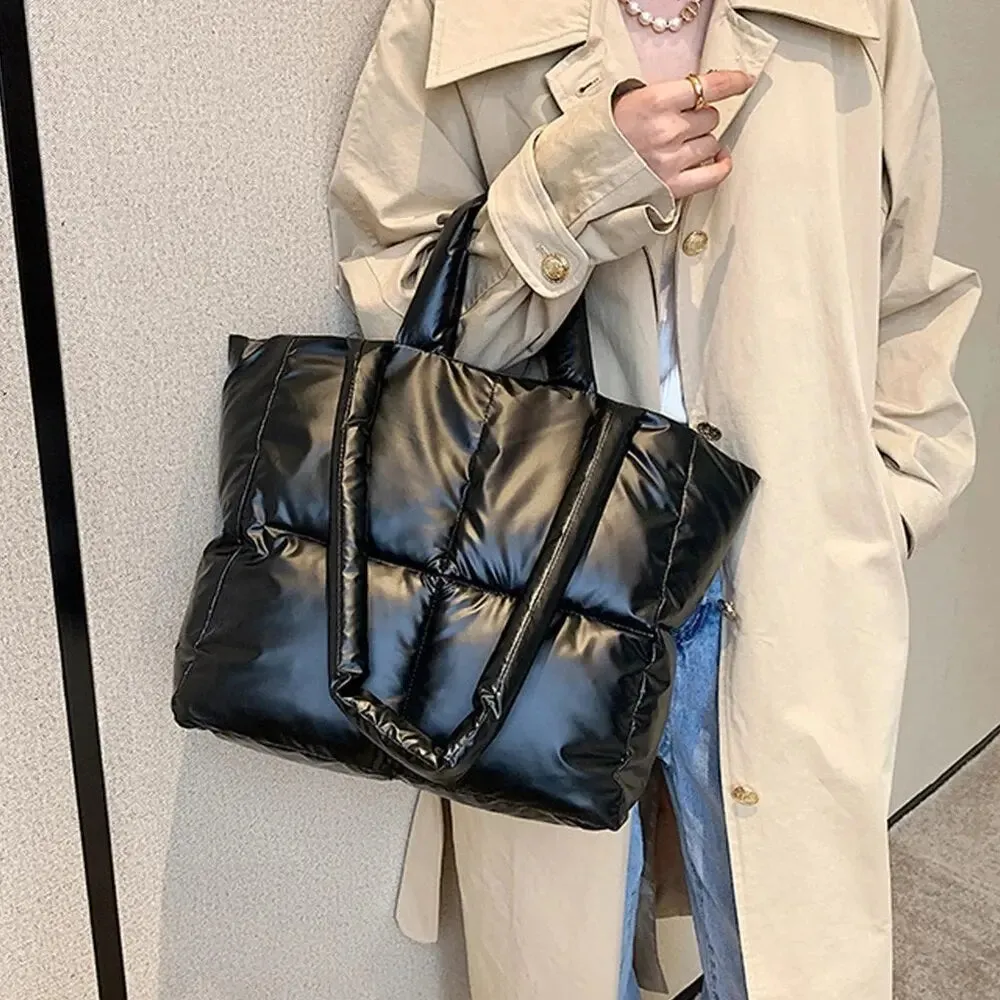 Big Shopping Tote Bags Nylon Padded Zipper