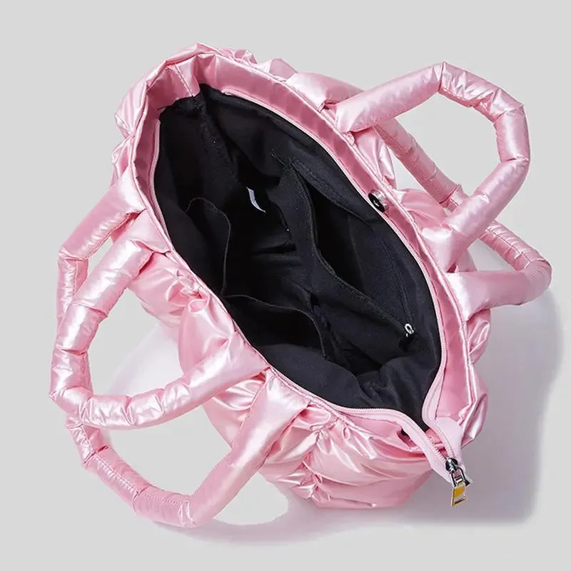 Big Shopping Tote Bags Nylon Padded Zipper