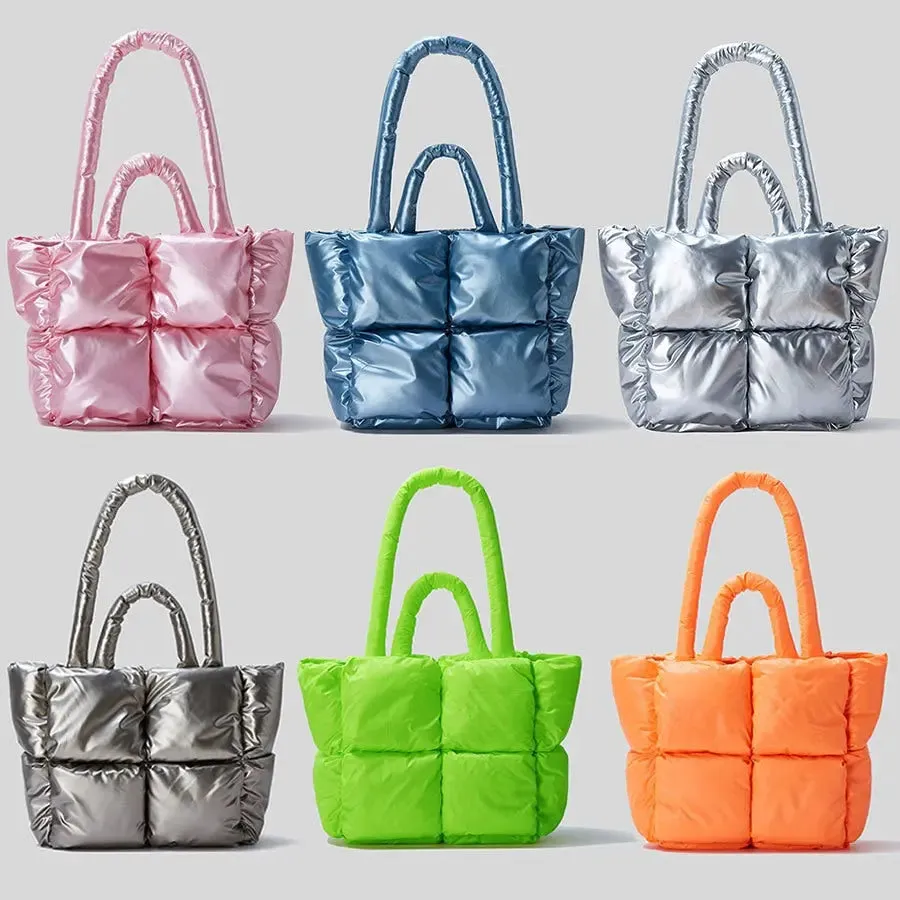 Big Shopping Tote Bags Nylon Padded Zipper