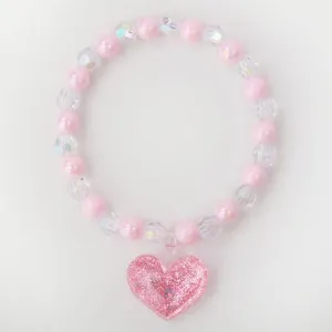 Bracelet | PInk Floating Heart Bracelet | Sparkle Sisters by Couture Clips