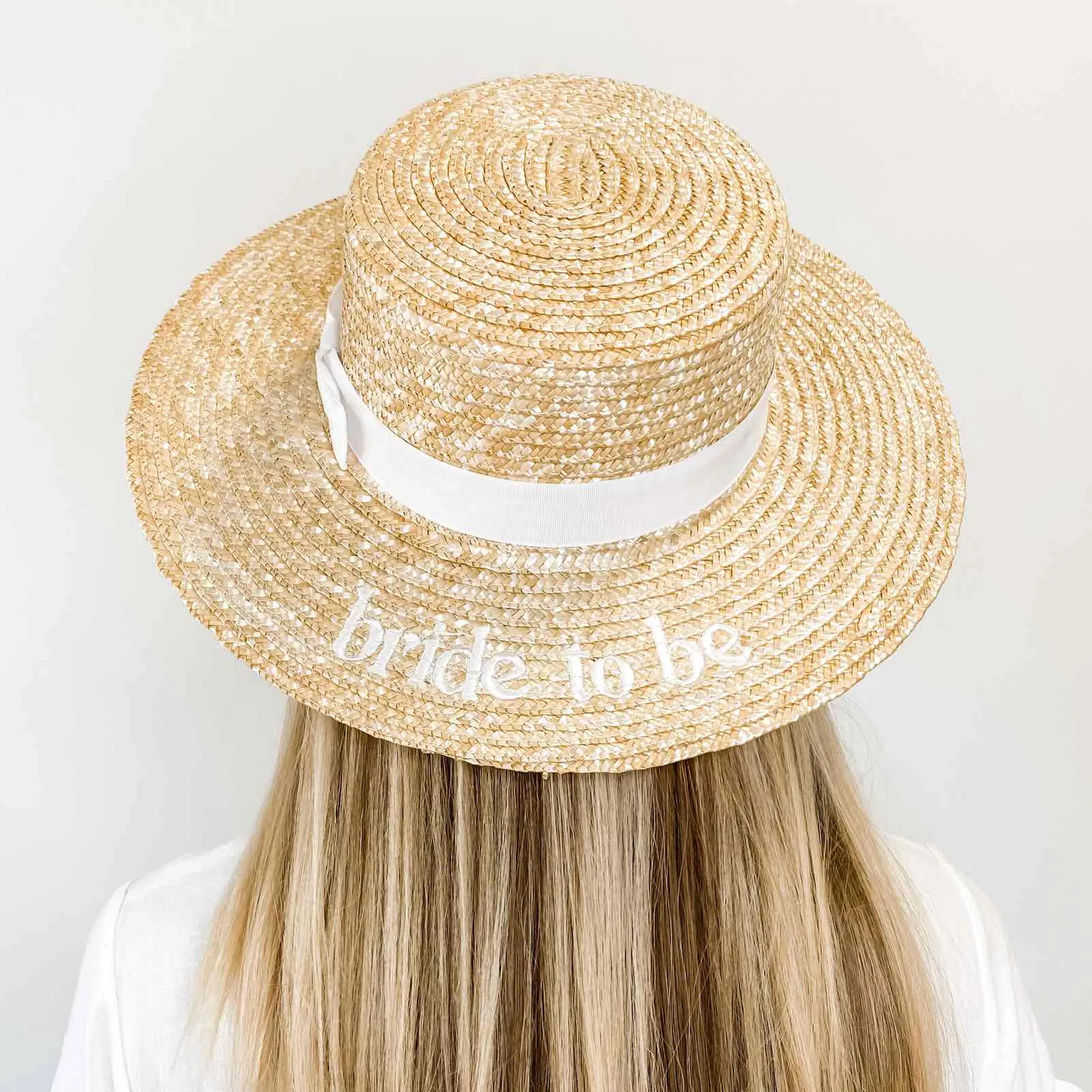 Bride's Babes Bachelorette Boater Hats
