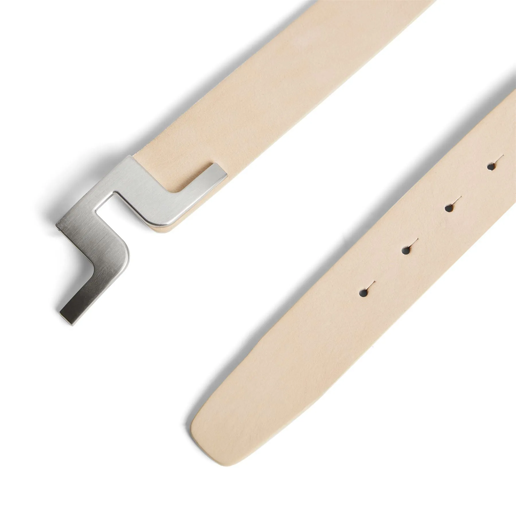 Bridger Nubuck Leather Belt Moonbeam - AW24