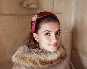 Burgundy Gem Headband
