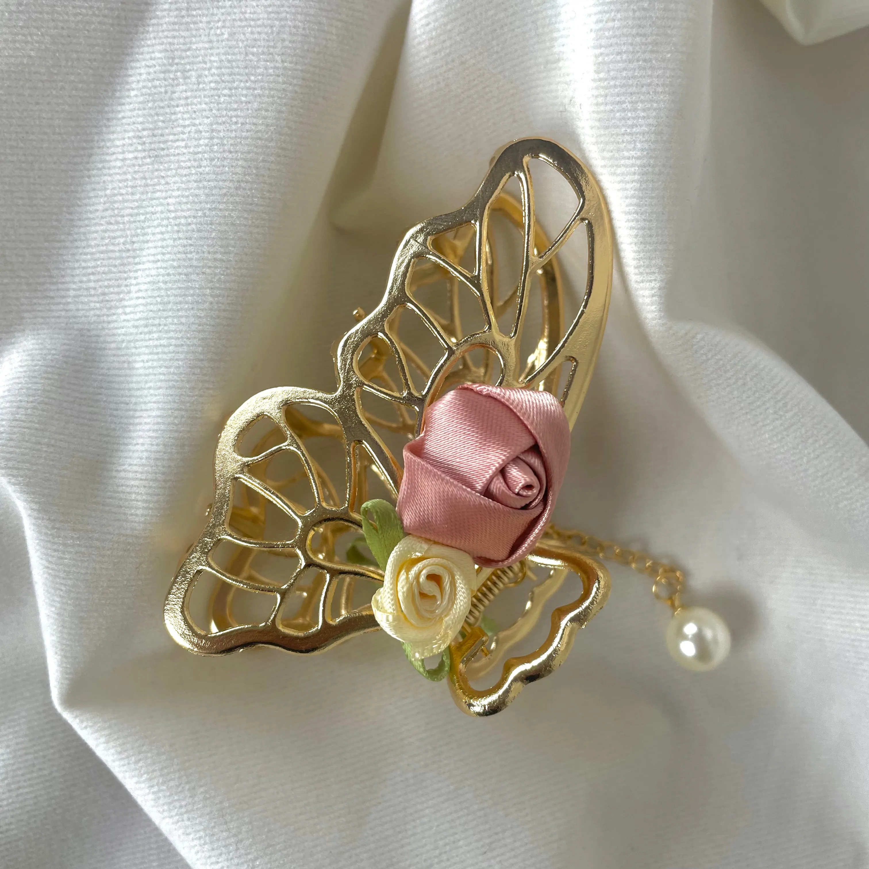 Butterfly Rose  | Hair Clip