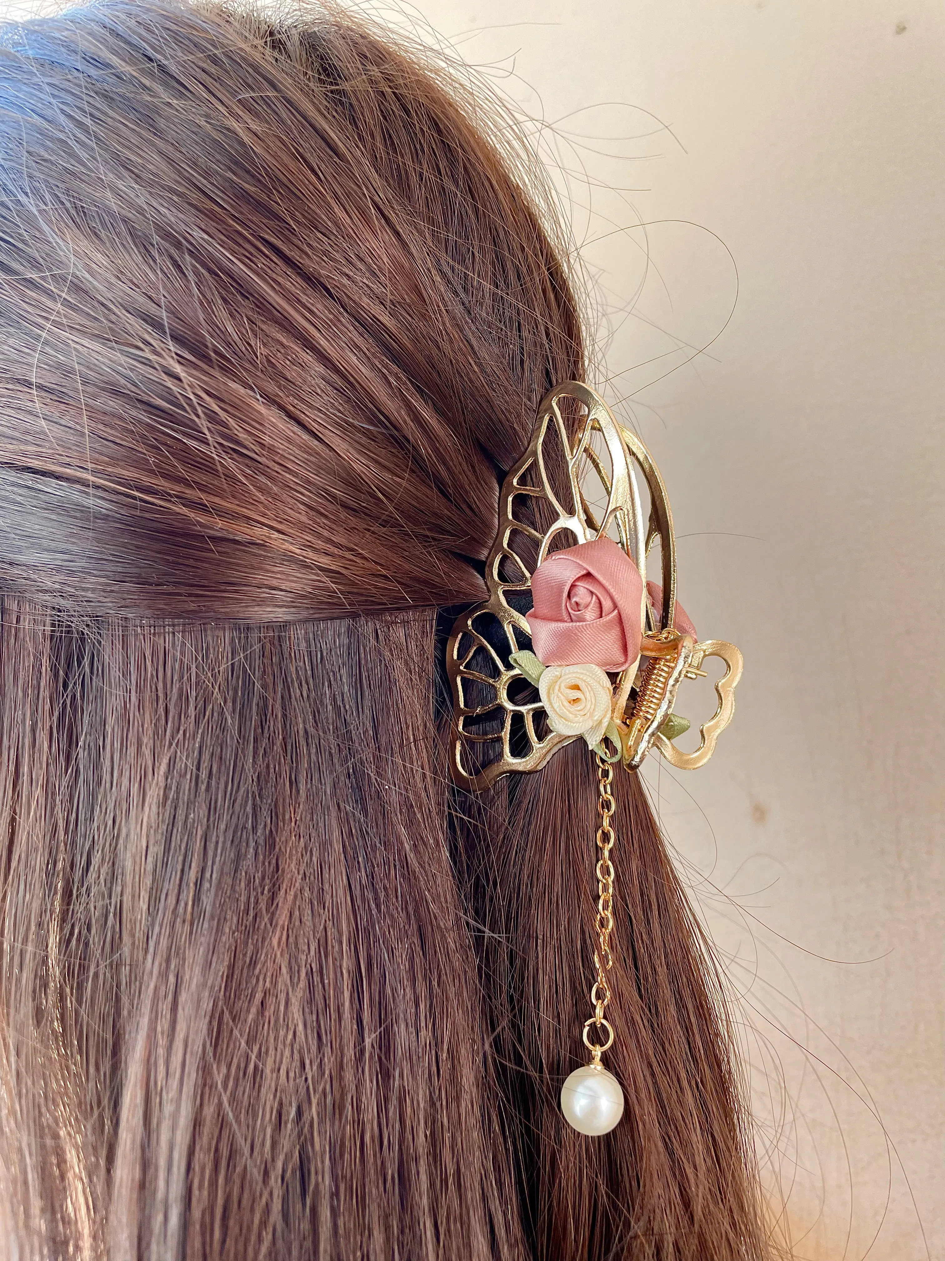 Butterfly Rose  | Hair Clip