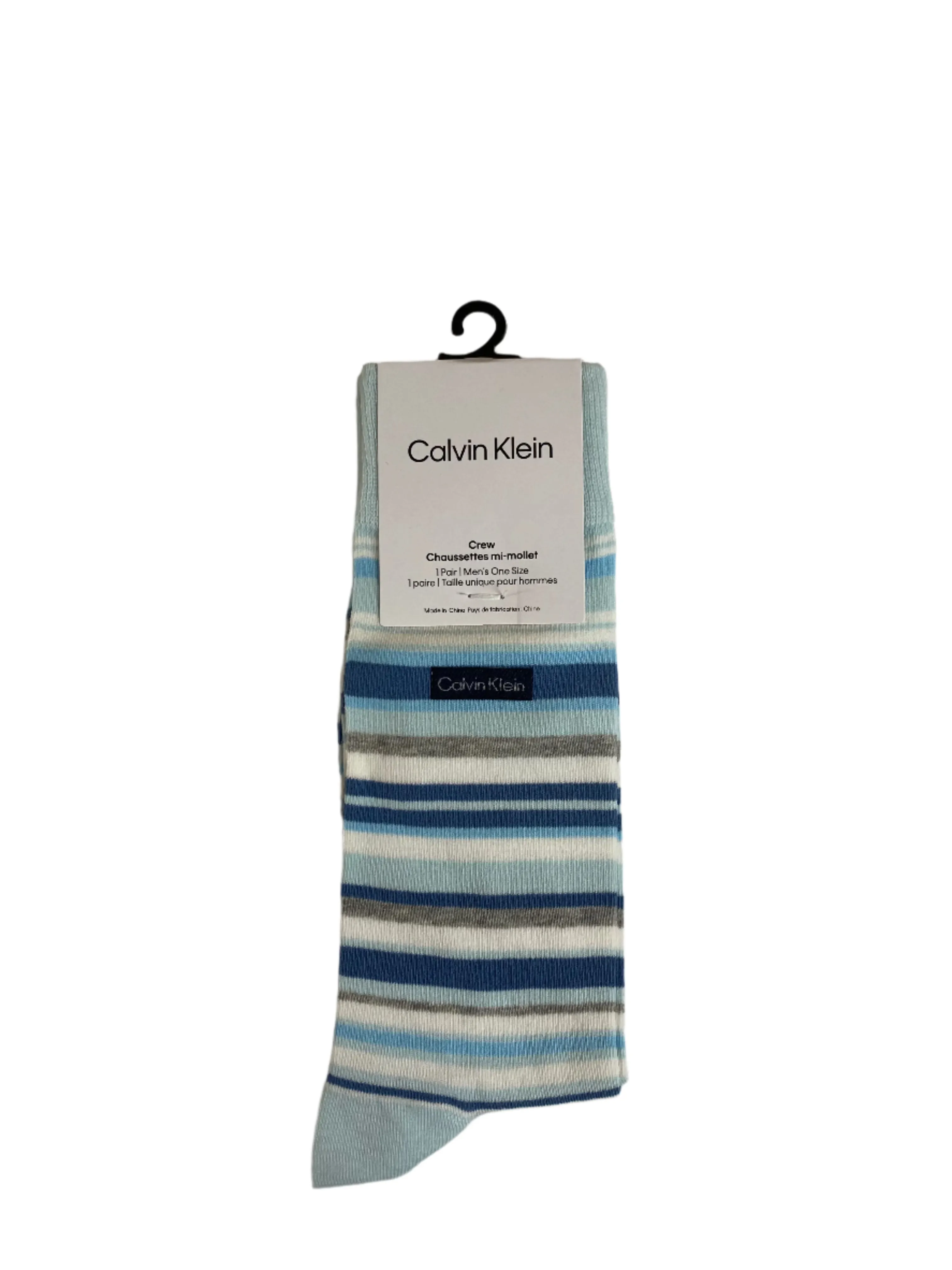 Calvin Klein Combed Cotton Crew Socks - CKM201DR37C - Multi Colours