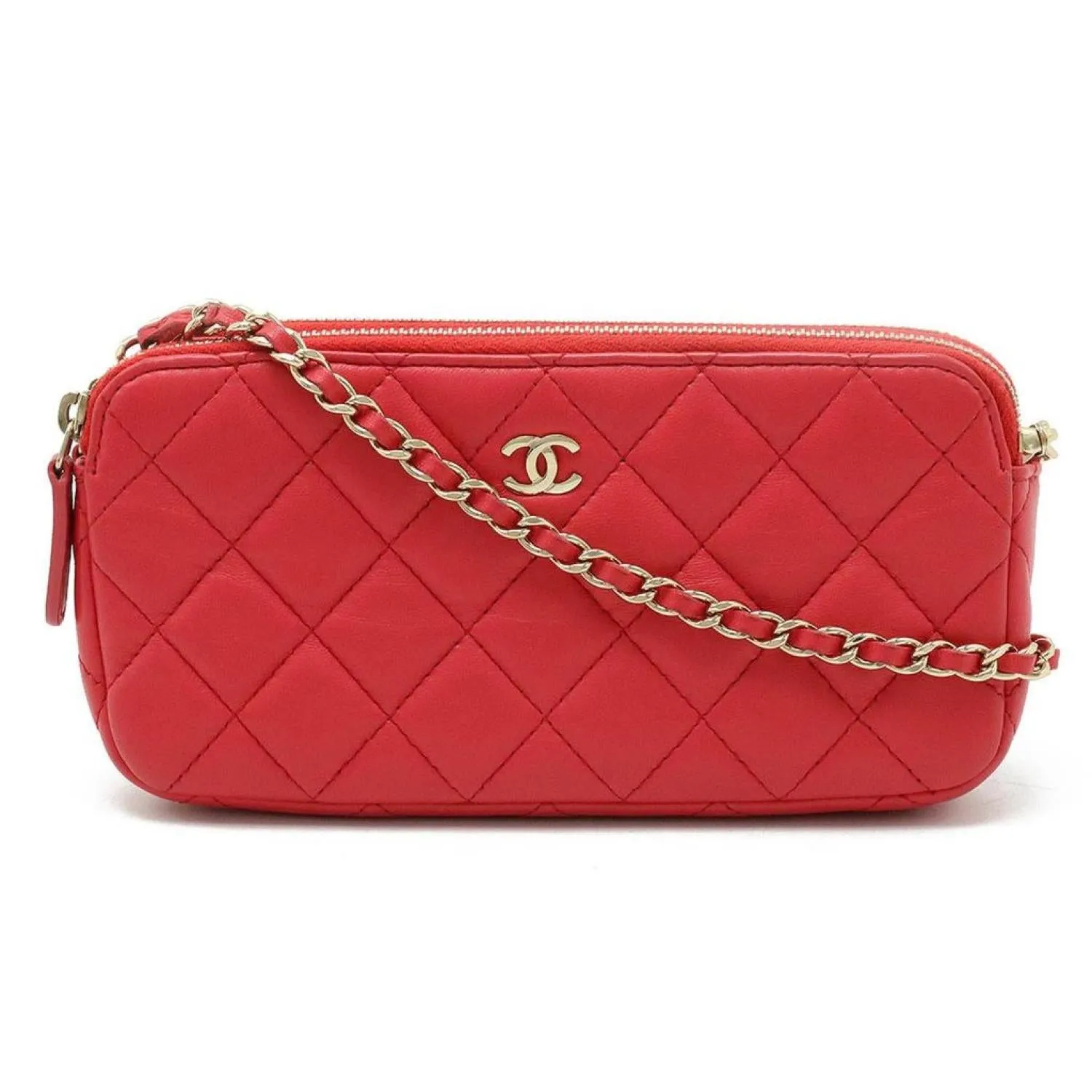 Chanel -  Leather Clutch Bag (Pre-Owned)