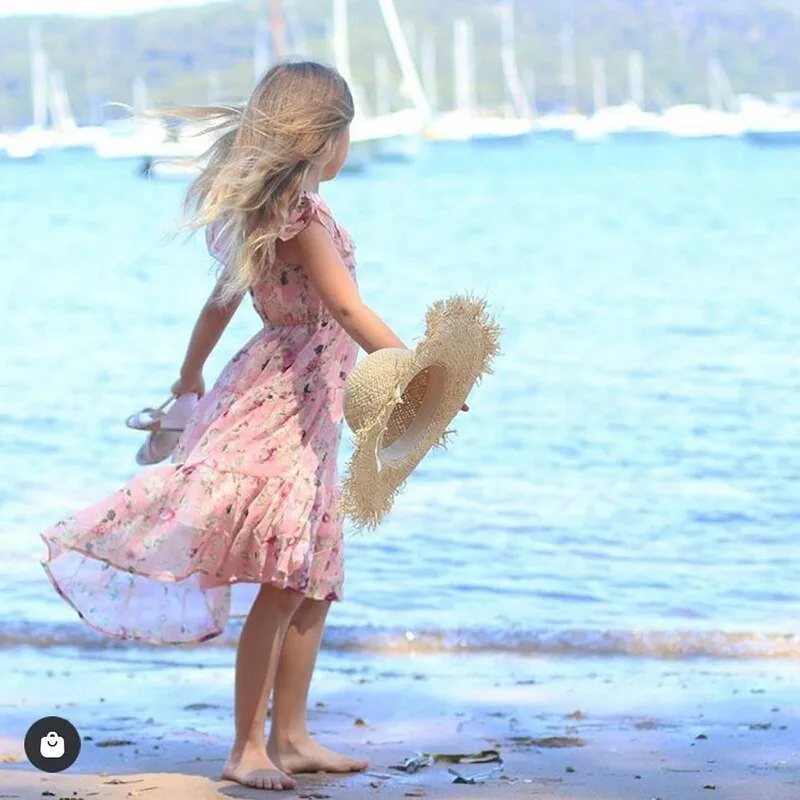 Cute Straw Hat: Adult/Kids Matching