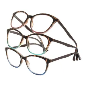 Design Optics Foster Grant Elodie Plastic Round Reading Glasses, 3-Pack  2.00