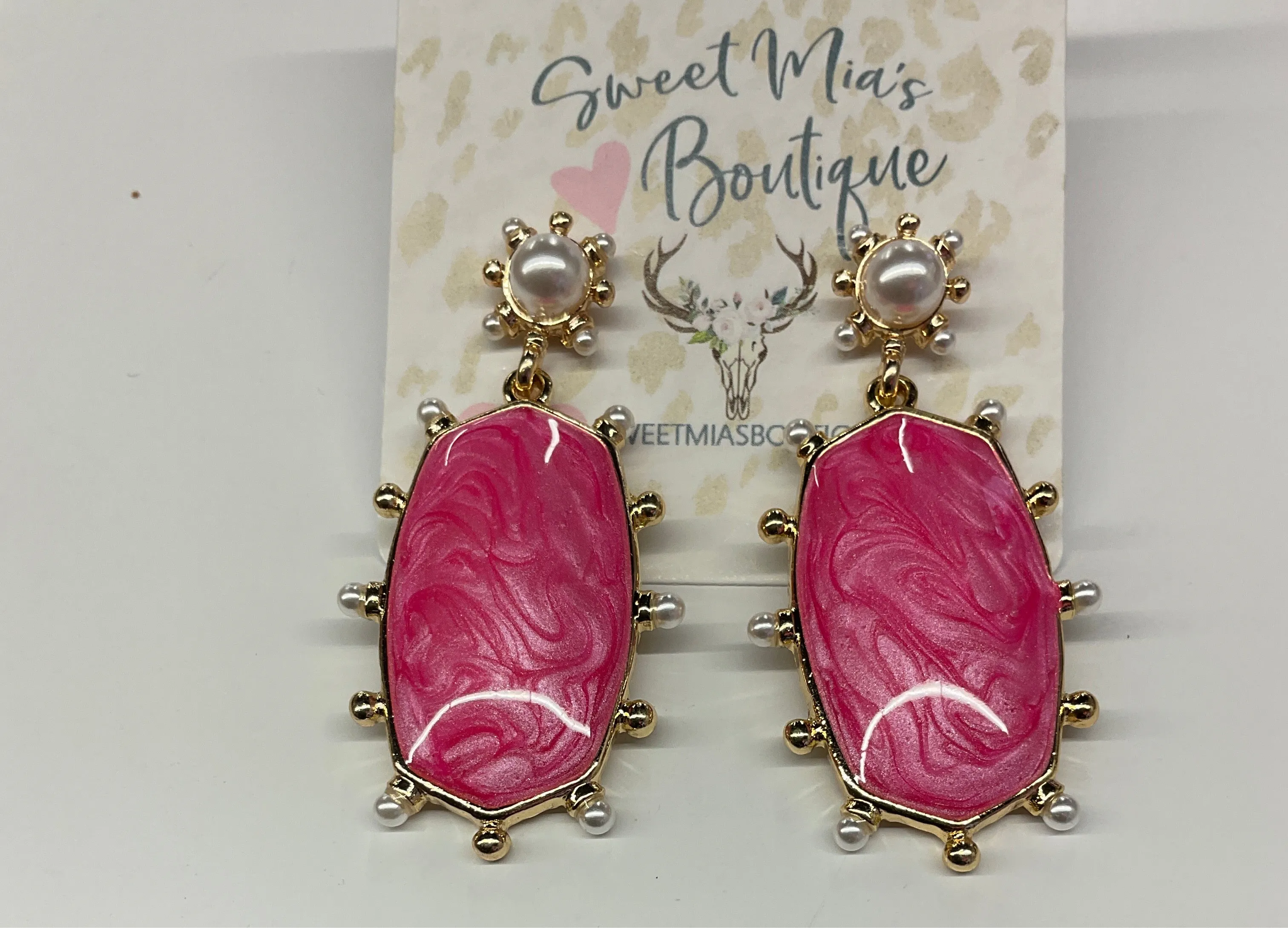 Easter Pearls Frame Earrings
