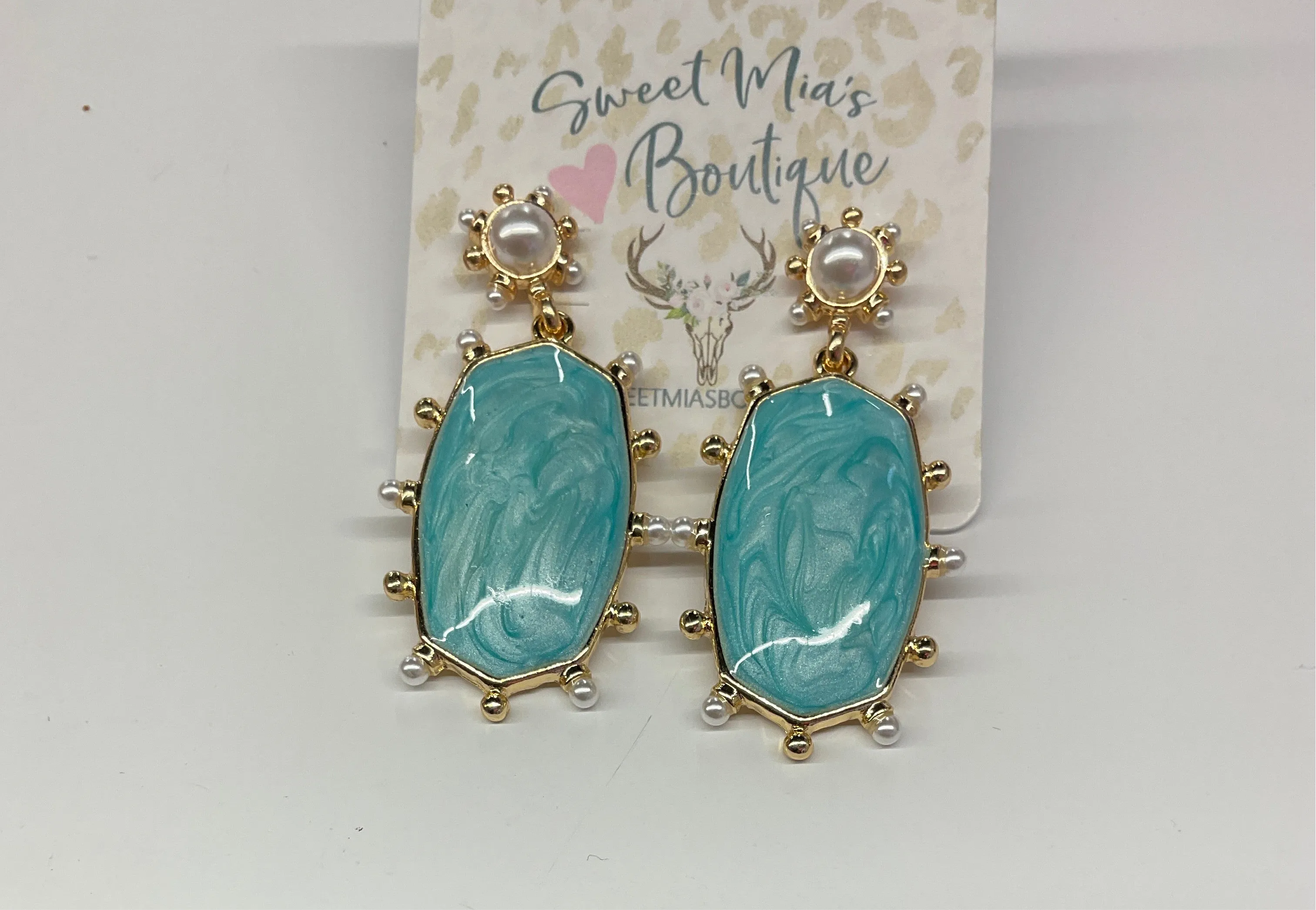 Easter Pearls Frame Earrings