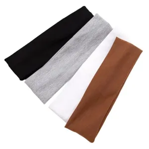 Elastic Headbands, Soft Cotton, Comfortable Fit, Breathable, Secure for Yoga, Fitness, Casual Wear, Available in Various Colors