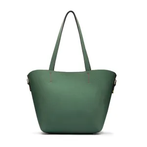 Emma 2 in 1 Leather Tote Bag - Green