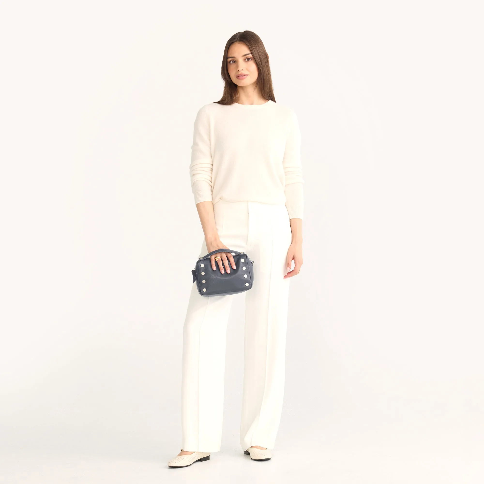 Evan Crossbody | Jazz Blues/Brushed Silver | Sml