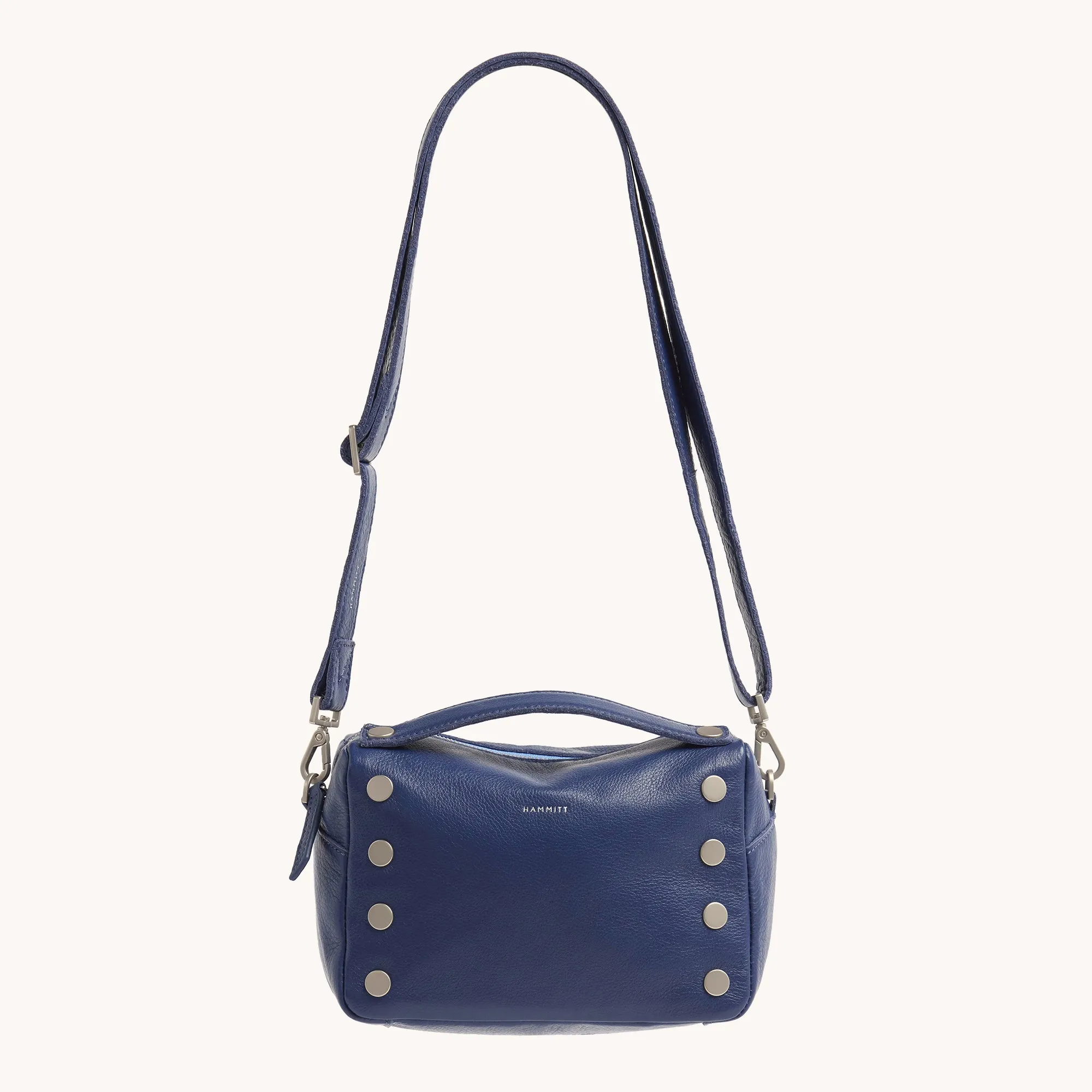 Evan Crossbody | Jazz Blues/Brushed Silver | Sml