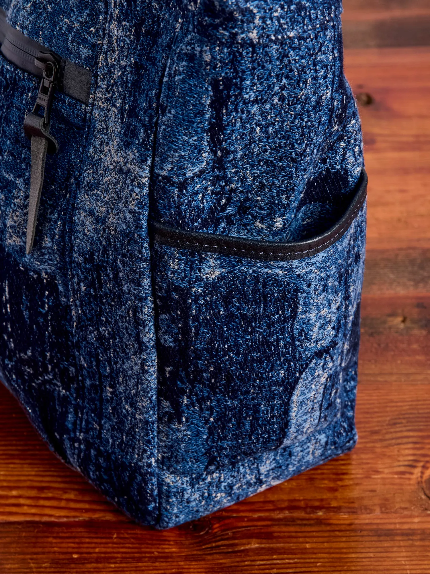 FDMTL x Master-Piece Boro Jacquard Shoulder Bag in Indigo