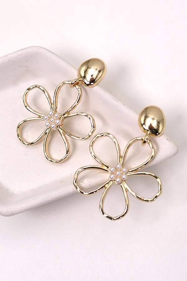 Flower Pearl Earrings