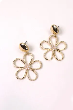 Flower Pearl Earrings