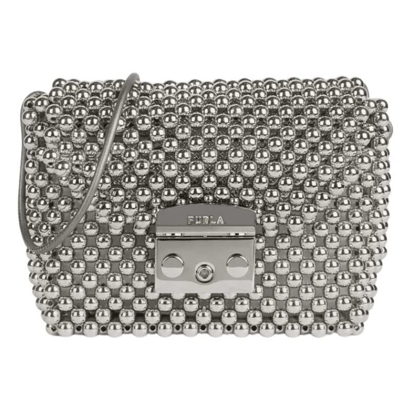 Furla Metropolis Mini Crossbody - Acciaio