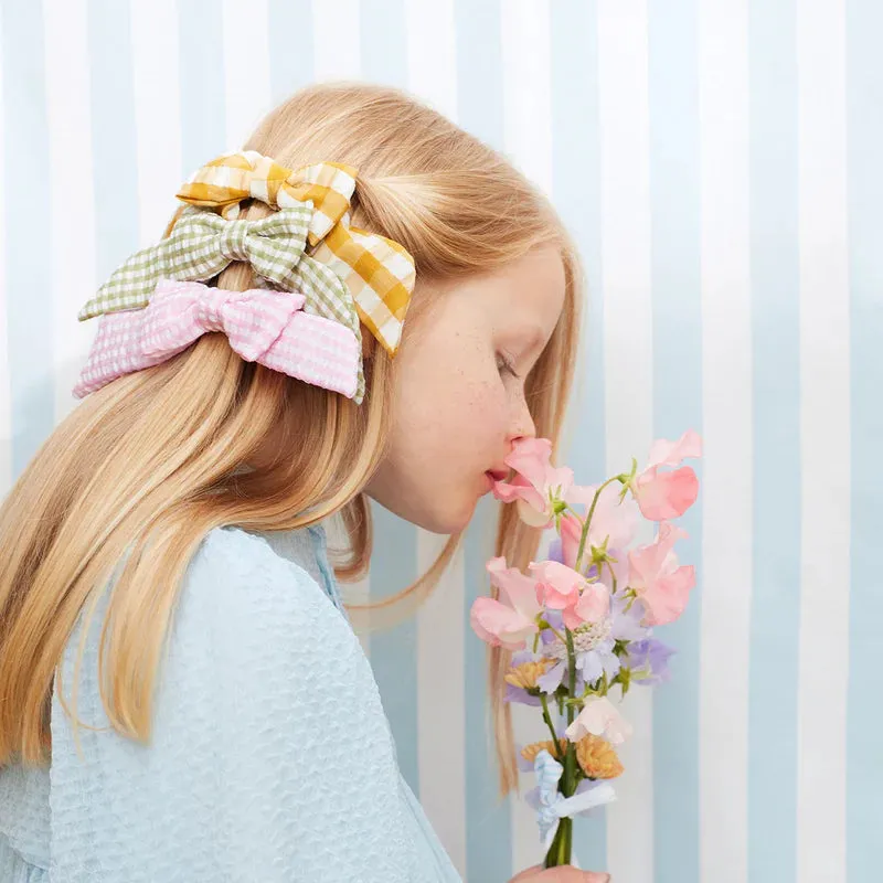 Gingham Hair Clips