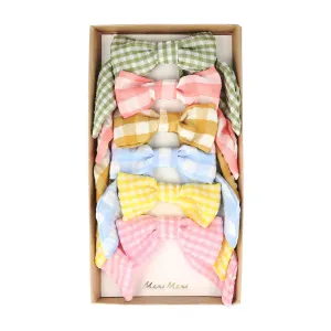 Gingham Hair Clips