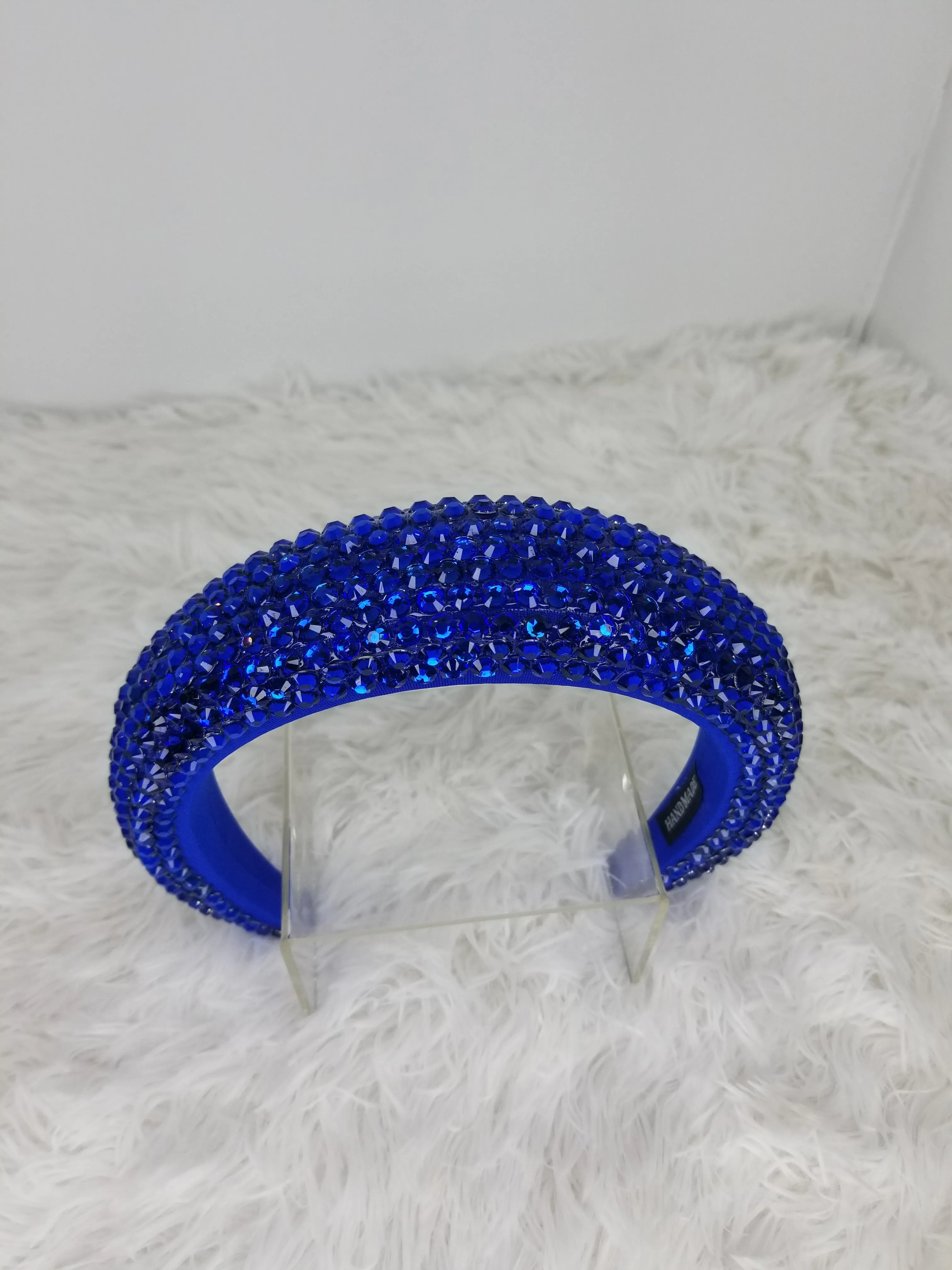 Glam Crown Padded Crystal Headband