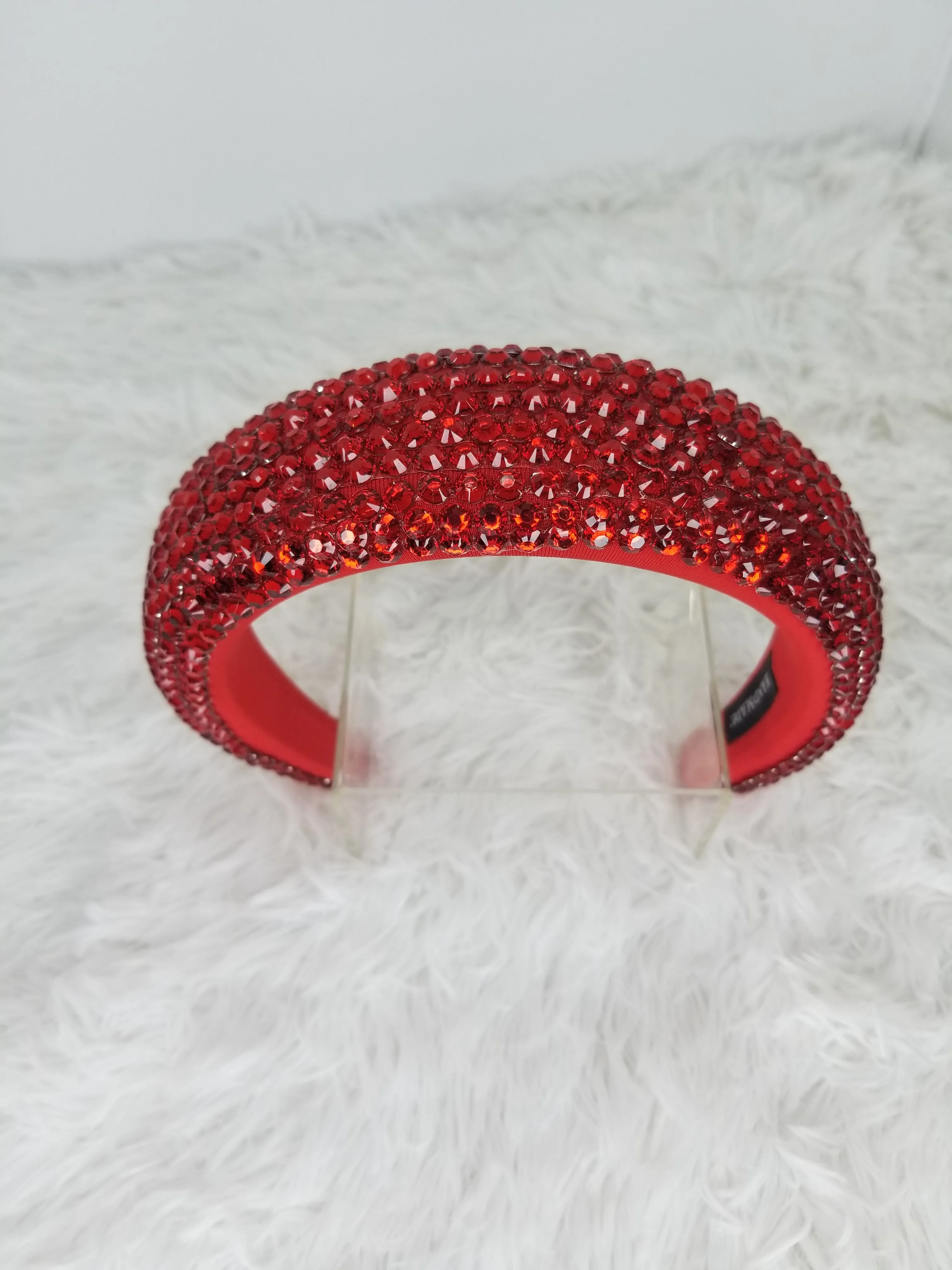 Glam Crown Padded Crystal Headband