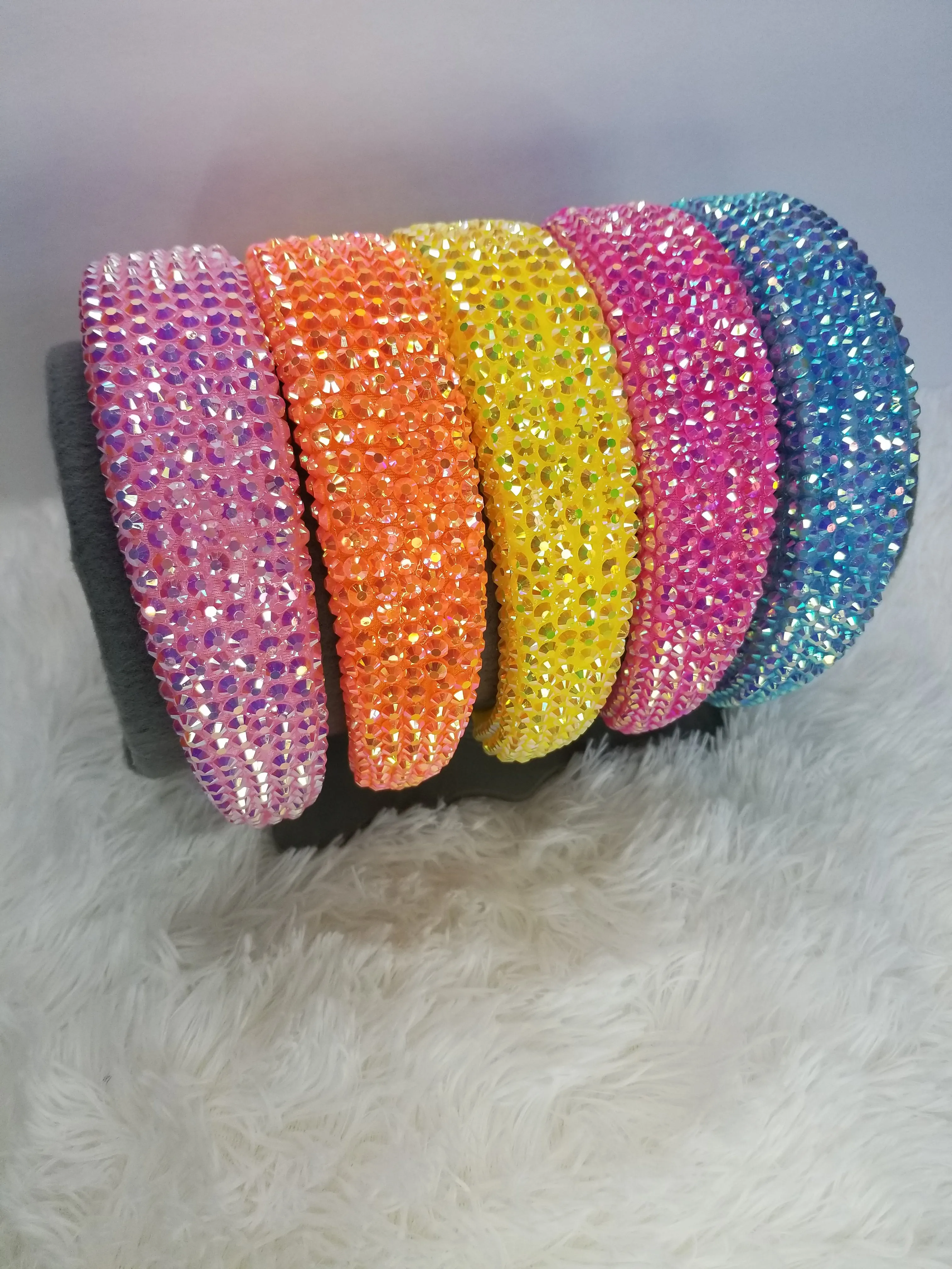 Glam Crown Padded Crystal Headband